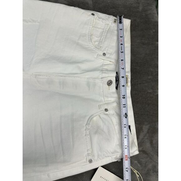 $228 CITIZENS OF HUMANITY EMERY CROP JEANS MOONSTONE WHITE DISTRESS SZ 29 - Picture 8 of 14